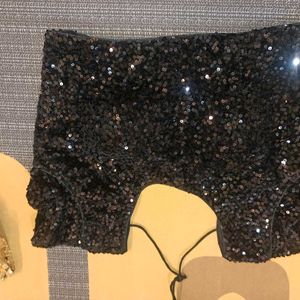 Black Sequin Party WearvBlouse