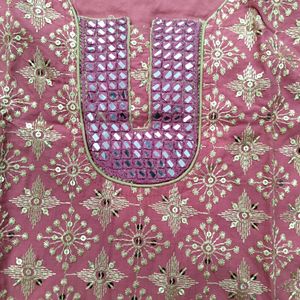 Women Mirror Work Kurti