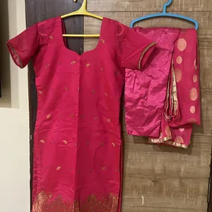 Gajri Pink Tailor Maid Salwar Suit