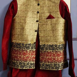 Men's Kurta PAJAMA WITH WAISTCOAT