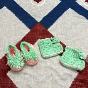 Knitted Footwear For Newborns 👶