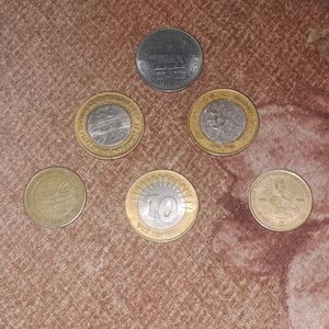 6 Coin Old Currency