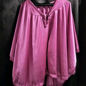 Poncho Style Nightsuit Free Size