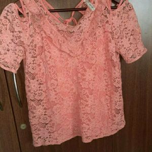 LEE COOPER Net Cold Shoulder Top