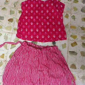 Top , Half Pant Cotton M Size