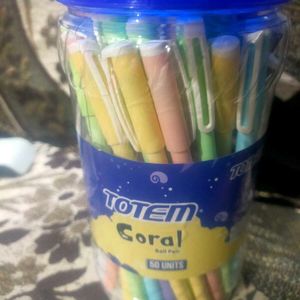 50units  Ball Pen Totem Coral