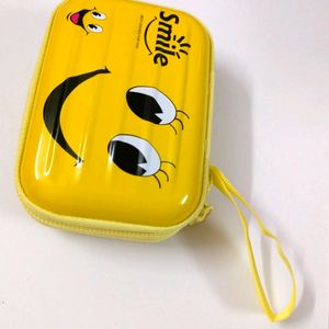 Smiley Aluminum Headphone Pouch