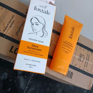 🧡 Foxtale Vit C & Niacinamide Glow Sunscreen🌞