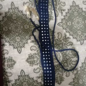 Navy Blue Mirror Belt