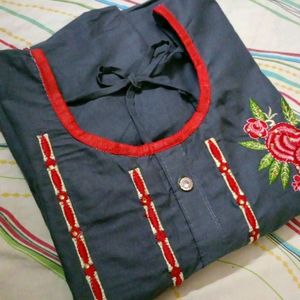 Cotton Embroidered Kurti