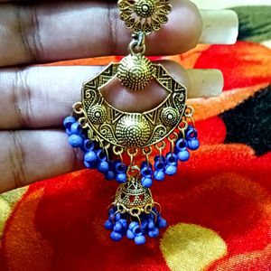 Blue Jhumka