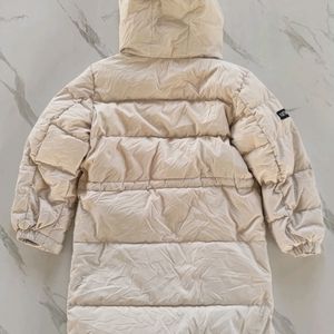 NEW BALANCE WHITE PARKA PUFFER JACKET