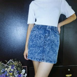 Stratchable Jeans Skirt