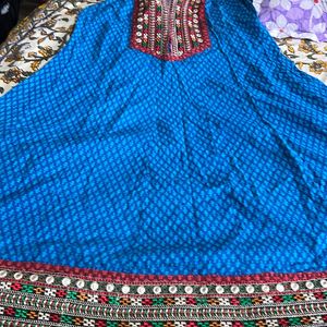 Used Gujrati Cotton Anarkali Kurti