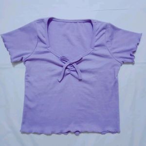 Lavender Crop  Top