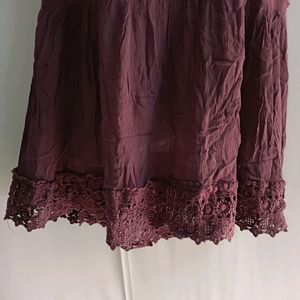 Knox Rose Purple Velvet & Lace Dress