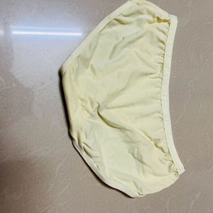 Women Cotton Yellow Panty