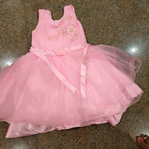 Pink Girl Baby Frock