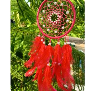 Dream Catcher Red With Pearl