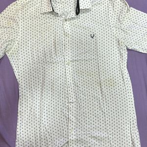 Allen Solly Dotted White Shirt