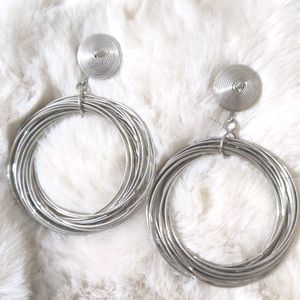 Silver Ring Earring