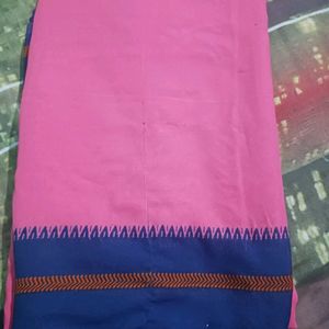 Pink Georgette Saree