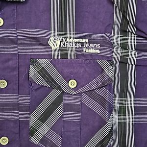 Violet Checked Shirt