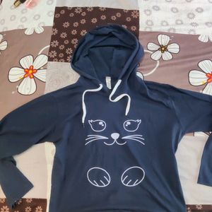 Cropped Cat Hoodie