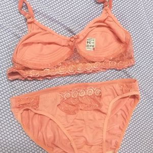 Net Bra And Panty Set