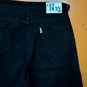 High Waist Black Wide Leg Jeans