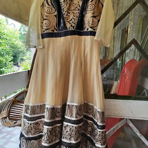 net anarkali suit