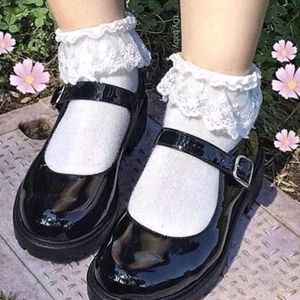 Korean Style Black Babydoll Loafers 🎀