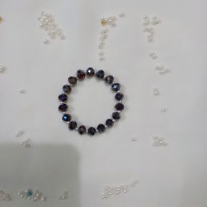 Purple Crystal Beads Bracelet