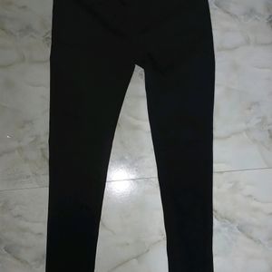 MAX solid Black Jeggings, M