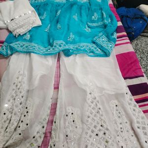 Mirror Work, Lucknawi Chikankari Set