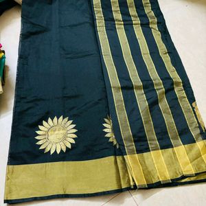 Formal Black Saree