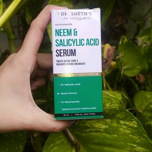 Dr Sheth Salicylic Acid Neem Serum For Active Acne
