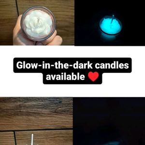 Cute Glow In Dark Homemade Candle