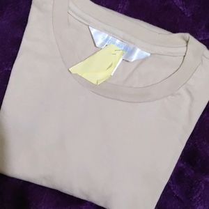 Cream Full Sleeved Tshirt