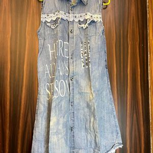 Denim Mid Dress