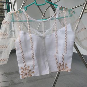 White Blouse Type Top