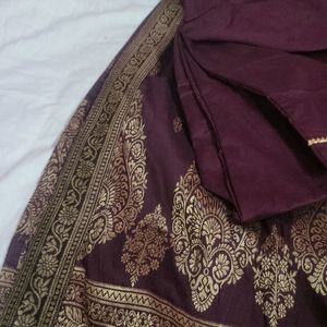 Banarasi Suit With Organza Dupatta