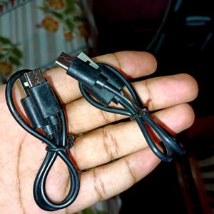 Pair Of (Type C)Charging Cables For TWS & Neckband