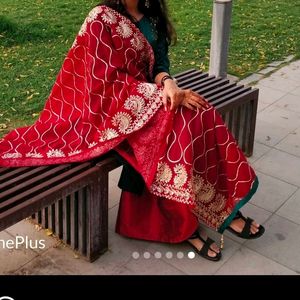 Beautiful Heavy Kurti Dupatta Set