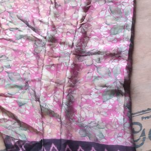 Beautiful saree With pink & Purple Design