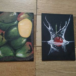 Handmade Paintings (Set Of Two) Realistic Art