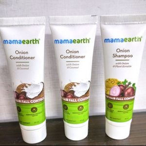 mama earth Onion Shampoo & Conditioner Pack Of 2