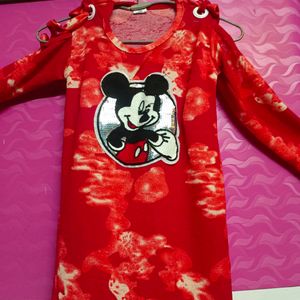 Mickey Mouse Top For Women