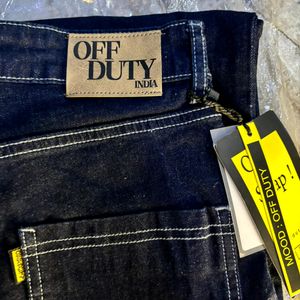 Off Duty Dark Blue Jeans