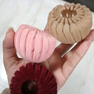 Pack Of 3 Cute Velvet Hair Accessory